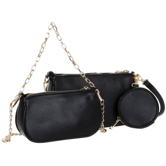 Elegant Black Women's Bag Set - Picture 2 of 12